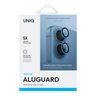 UNIQ Optix Aluminium Camera Lens Protector iPhone 16 6.1" / 16 Plus 6.7" pearl blue szkło na obiektyw aparatu z aplikatorem na NearMe.pl