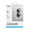UNIQ Optix Aluminium Camera Lens Protector iPhone 16 6.1" / 16 Plus 6.7" sterling silver szkło na obiektyw aparatu z aplikatorem na NearMe.pl