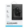 UNIQ Optix Aluminium Camera Lens Protector iPhone 16 Pro 6.3" / 16 Pro Max 6.9" midnight black szkło na obiektyw aparatu z aplikatorem na NearMe.pl