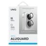 UNIQ Optix Aluminium Camera Lens Protector iPhone 16 6.1" / 16 Plus 6.7" white shimmer szkło na obiektyw aparatu z aplikatorem na NearMe.pl
