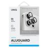 UNIQ Optix Aluminium Camera Lens Protector iPhone 16 Pro 6.3" / 16 Pro Max 6.9" sterling silver szkło na obiektyw aparatu z aplikatorem na NearMe.pl