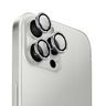 UNIQ Optix Aluminium Camera Lens Protector iPhone 16 Pro 6.3" / 16 Pro Max 6.9" white shimmer szkło na obiektyw aparatu z aplikatorem na NearMe.pl