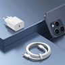 USAMS Ład. siec. 1xUSB-C T65 PD20WPD Fast Charging US-CC226 + kabel USB-C/USB-C US-SJ711 60W biały/white Yi Series OYXLTZ01 na NearMe.pl