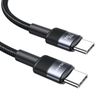 USAMS Kabel pleciony 240W USB-C/USB-C1.2m SY Series tarnish SJ727USB01 na NearMe.pl