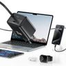 USAMS Ład. siec. 1xUSB-C ze zwijanymkablem USB-C Retractable PD+QC 30W Gan Fast Charging biały/white YC Series CC241TC02 (US-CC241) na NearMe.pl