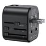 USAMS Adapter siec. 2xUSB T55 12W4w1 US/AU/EU/UK czarny/black CC173TC01 (US-CC173) Univesal Travel Charger na NearMe.pl