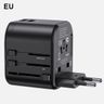 USAMS Adapter siec. 2xUSB T55 12W4w1 US/AU/EU/UK czarny/black CC173TC01 (US-CC173) Univesal Travel Charger na NearMe.pl