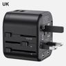 USAMS Adapter siec. 2xUSB T55 12W4w1 US/AU/EU/UK czarny/black CC173TC01 (US-CC173) Univesal Travel Charger na NearMe.pl
