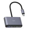 USAMS Adapter HUB 4w1 2xUSB 2.0/USB 3.0/USB-C szary/dark grey SJ627HUB01 (US-SJ627) na NearMe.pl