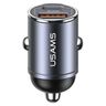 USAMS Ład. sam. 1xUSB+1xUSB-C C38 30WPD Fast Charge z wbudowanym pieścieniem stalowy/tarnish CC206CC01 (US-CC206) na NearMe.pl