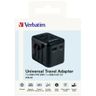 Verbatim Adapter podróżny EU/UK/US2xUSB-A/USB-C PD 20W UTA-02 czarny/black 49544 na NearMe.pl
