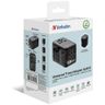 Verbatim Adapter podróżny EU/UK/US GaNUSB-A/3xUSB-C PD 140W UTA-10 czarny/black 32125 na NearMe.pl