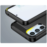 Carbon Case etui do Samsung Galaxy A54 5G elastyczny silikonowy karbonowy pokrowiec czarne na NearMe.pl
