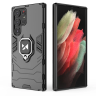 Wozinsky Ring Armor etui Samsung Galaxy S23 Ultra pancerny pokrowiec uchwyt magnetyczny ring czarne na NearMe.pl