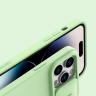Nillkin CamShield Silky Silicone Case etui iPhone 14 Pro pokrowiec z osłoną na aparat zielony na NearMe.pl