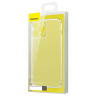 Baseus Frosted Glass Case etui pokrowiec do iPhone 13 Pro sztywna obudowa z żelową ramką przezroczysty (ARWS000702) na NearMe.pl