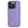 Guess Sequin Script Logo Case for iPhone 14 Pro Purple na NearMe.pl