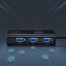 Adapter sieciowy Ugreen 20265 USB-A / RJ45 1000 Mbps HUB 3x USB 3.0 - czarny na NearMe.pl