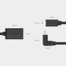 Adapter Ugreen US249 10383 mini USB-B (męski) / USB-A (żeński) OTG 10cm - szary na NearMe.pl