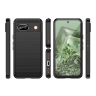 Etui Carbon Case do Google Pixel 8A elastyczny silikonowy karbonowy pokrowiec - czarny na NearMe.pl