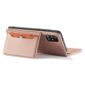 Magnet Card Case etui do Samsung Galaxy A12 5G pokrowiec portfel na karty kartę podstawka różowy na NearMe.pl