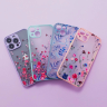 Design Case etui do iPhone 12 Pro pokrowiec w kwiaty jasnozielony na NearMe.pl