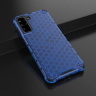 Honeycomb etui pancerny pokrowiec z żelową ramką Samsung Galaxy S21+ 5G (S21 Plus 5G) niebieski na NearMe.pl