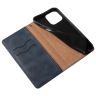 Magnet Strap Case etui iPhone 14 Pro Max pokrowiec z klapką portfel mini smycz podstawka niebieskie na NearMe.pl
