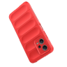 Magic Shield Case etui do Xiaomi Redmi Note 12 5G / Poco X5 5G elastyczny pancerny pokrowiec czerwone na NearMe.pl