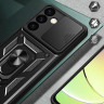 Etui Hybrid Armor Camshield do Samsung Galaxy S24 pancerne z osłoną na aparat - czarne na NearMe.pl