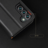 Dux Ducis Hivo skórzane etui z klapką pokrowiec ze skóry naturalnej portfel na karty i dokumenty Samsung Galaxy S22+ (S22 Plus) czarny na NearMe.pl