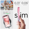 Etui Spigen Liquid Crystal na iPhone 15 - różowo-niebieskie na NearMe.pl