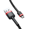 Kabel Baseus Cafule Cable CAMKLF-C91 USB-A / micro USB 1.5A 2 m - czarno-czerwony na NearMe.pl