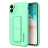 Wozinsky Kickstand Case silikonowe etui z podstawką iPhone 12 Pro Max miętowe na NearMe.pl