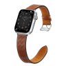 Pasek skórzany Strap Leather do Apple Watch 38 / 40 / 41 mm opaska bransoleta - brązowy na NearMe.pl