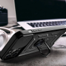 Hybrid Armor Camshield etui Vivo Y16 / Vivo Y02s pancerny pokrowiec z osłoną na aparat czarne na NearMe.pl