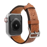 Pasek skórzany Strap Leather do Apple Watch 38 / 40 / 41 mm opaska bransoleta - brązowy na NearMe.pl