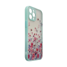 Design Case etui do iPhone 12 Pro pokrowiec w kwiaty jasnozielony na NearMe.pl