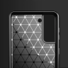 Carbon Case elastyczne etui pokrowiec Samsung Galaxy S21+ 5G (S21 Plus 5G) niebieski na NearMe.pl