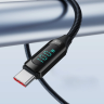 Kabel Wozinsky WUCCC1 USB-C - USB-C PD 100W 480Mb/s 1m z wyświetlaczem - czarny na NearMe.pl