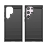 Etui Carbon Case do Samsung Galaxy S24 Ultra elastyczny silikonowy karbonowy pokrowiec - czarny na NearMe.pl