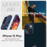 Etui Spigen Liquid Air na iPhone 15 Plus - niebieskie na NearMe.pl