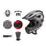 Kask rowerowy Rockbros TT-32SBTG-L dziecięcy z odpinaną szczęką rozmiar L - szary na NearMe.pl