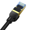 Baseus szybki kabel internetowy RJ45 cat.7 10Gbps 8m pleciony czarny na NearMe.pl