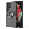 Wozinsky Ring Armor etui Samsung Galaxy S23 Ultra pancerny pokrowiec uchwyt magnetyczny ring czarne na NearMe.pl