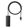 Baseus Lite Series HUB adapter USB-A do 4xUSB-A 3.0 5Gb/s czarny (WKQX030101) na NearMe.pl