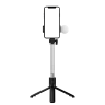 Selfie stick WR1YXS teleskopowy tripod 0.71m z okrągłą lampą - czarny na NearMe.pl