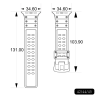 Pasek Strap Triple Protection do Apple Watch 42 / 44 / 45 / 49 mm opaska bransoleta - biały na NearMe.pl