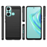 Carbon Case etui do Infinix Hot 20 Play elastyczny silikonowy karbonowy pokrowiec czarne na NearMe.pl