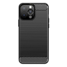 Carbon Case elastyczne etui pokrowiec iPhone 13 Pro Max czarny na NearMe.pl